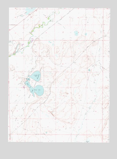 Hutton Lake, WY USGS Topographic Map