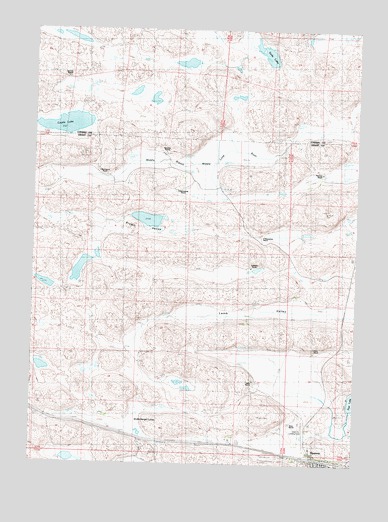 Hyannis North, NE USGS Topographic Map