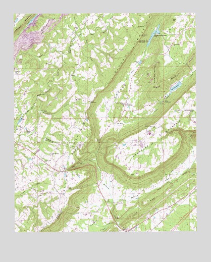 Hyatt Gap, AL USGS Topographic Map