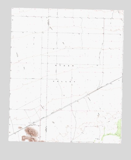 Hyder, AZ USGS Topographic Map