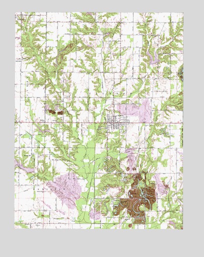 Hymera, IN USGS Topographic Map