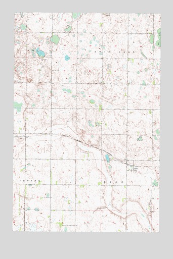 Baker, ND USGS Topographic Map