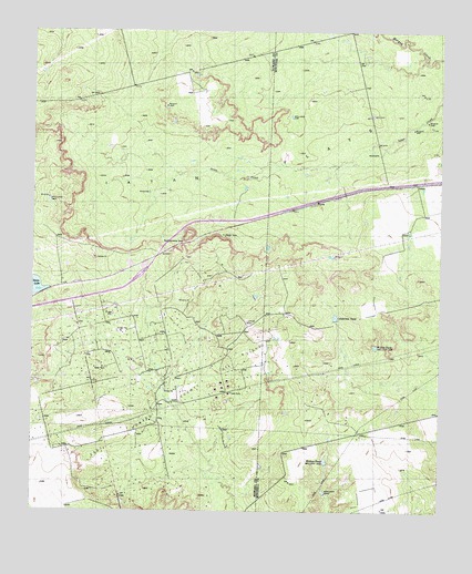 Iatan, TX USGS Topographic Map