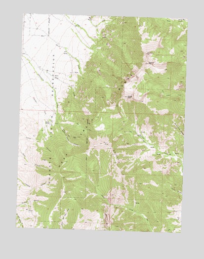 Ibapah Peak, UT USGS Topographic Map
