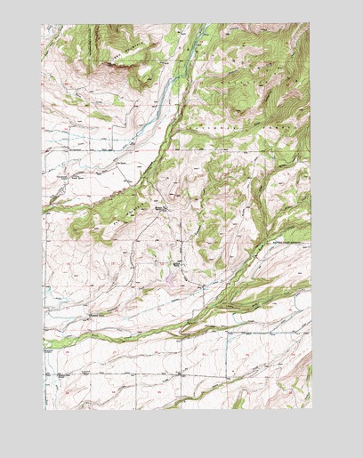 Ibex Mountain, MT USGS Topographic Map