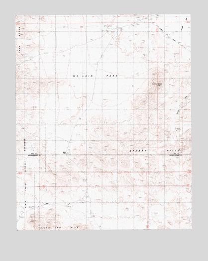 Ibex Pass, CA USGS Topographic Map