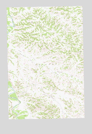 Ice Box Canyon, ND USGS Topographic Map