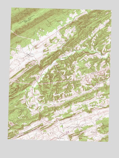 Ickesburg, PA USGS Topographic Map