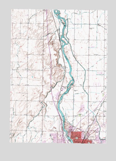 Idaho Falls North, ID USGS Topographic Map