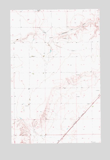Ihmsen Well, MT USGS Topographic Map