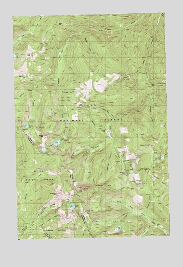 Illinois Peak, MT USGS Topographic Map