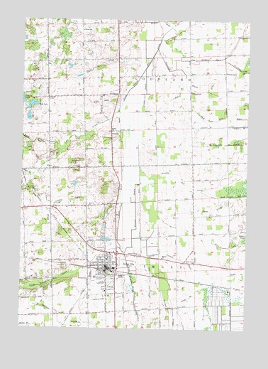 Imlay City, MI USGS Topographic Map