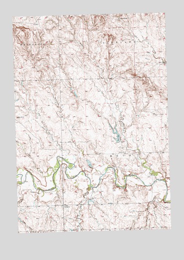 Imogene, SD USGS Topographic Map