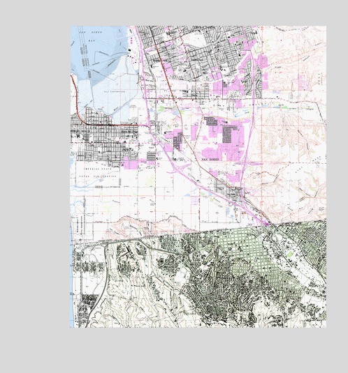Imperial Beach, CA USGS Topographic Map