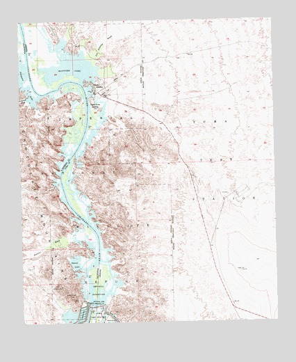 Imperial Reservoir, AZ USGS Topographic Map