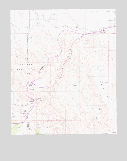 In-Ko-Pah Gorge, CA USGS Topographic Map