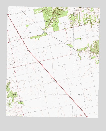Inadale, TX USGS Topographic Map