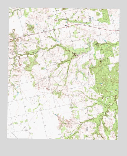 Inadale NW, TX USGS Topographic Map