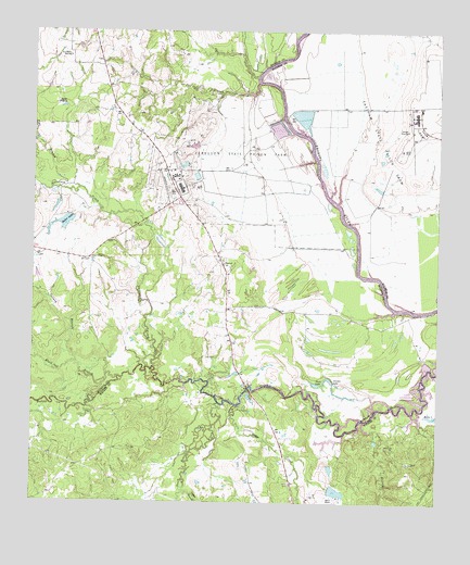 Baker Lake, TX USGS Topographic Map