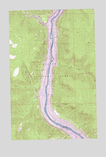 Inch Mountain, MT USGS Topographic Map