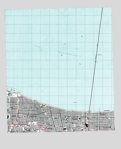 Indian Beach, LA USGS Topographic Map