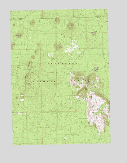 Indian Butte, OR USGS Topographic Map
