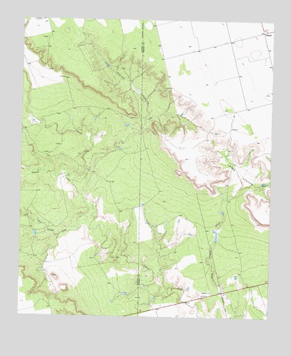 Indian Canyon, TX USGS Topographic Map