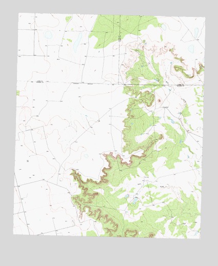 Indian Canyon NE, TX USGS Topographic Map