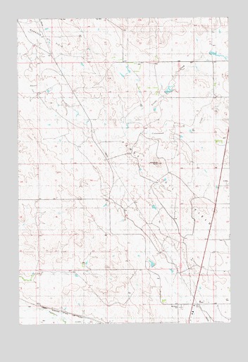 Baker NE, MT USGS Topographic Map