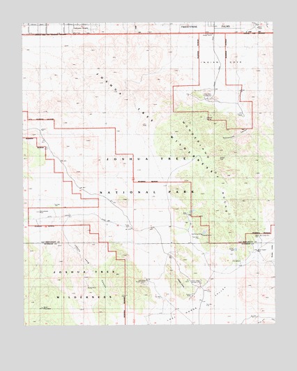 Indian Cove, CA USGS Topographic Map