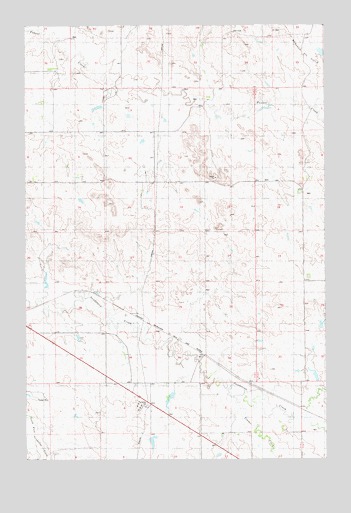 Baker NW, MT USGS Topographic Map