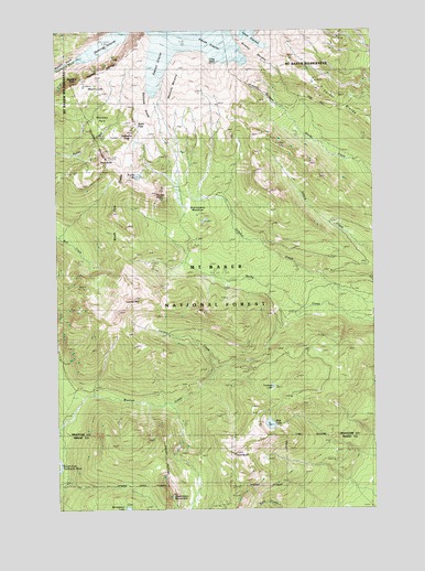 Baker Pass, WA USGS Topographic Map