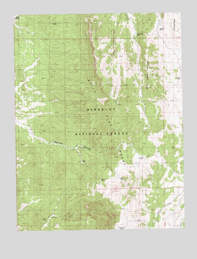 Indian Garden Mountain, NV USGS Topographic Map
