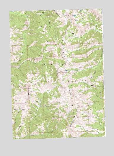 Baker Peak, ID USGS Topographic Map