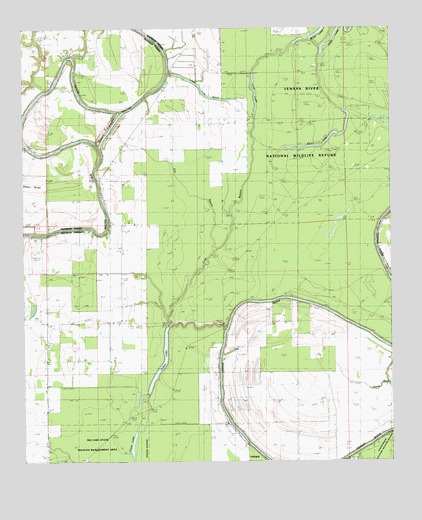 Indian Lake, LA USGS Topographic Map