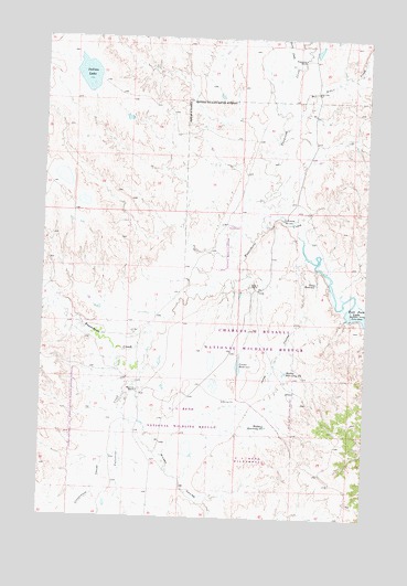 Indian Lake, MT USGS Topographic Map