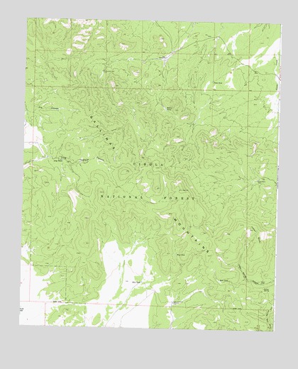 Indian Mesa, NM USGS Topographic Map