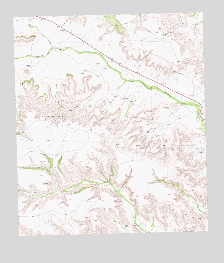 Indian Mesa SE, TX USGS Topographic Map