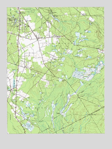 Indian Mills, NJ USGS Topographic Map