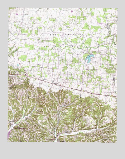 Indian Mound, TN USGS Topographic Map