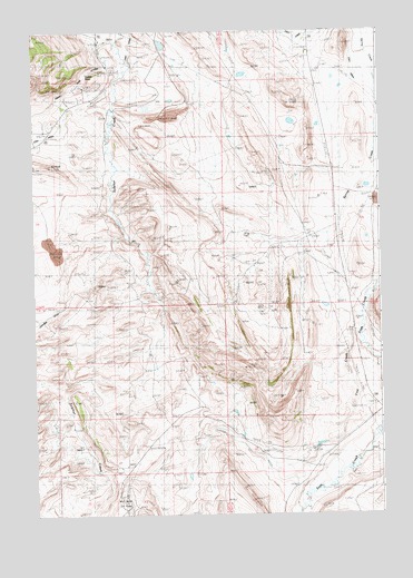 Indian Pass, WY USGS Topographic Map