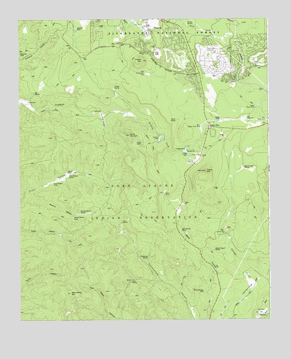 Indian Pine, AZ USGS Topographic Map