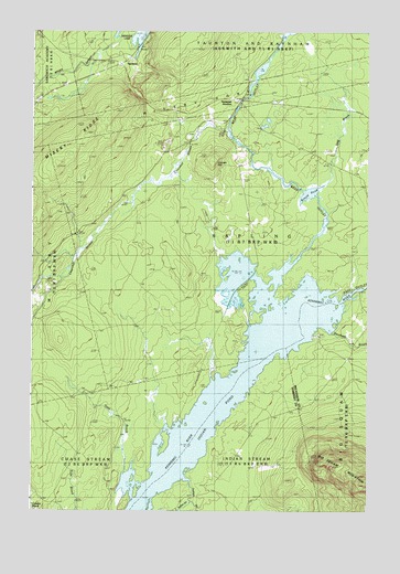 Indian Pond North, ME USGS Topographic Map
