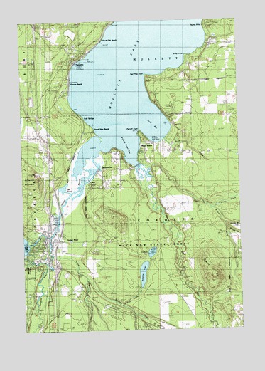 Indian River, MI USGS Topographic Map