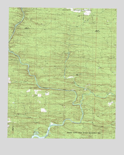 Baker Springs, AR USGS Topographic Map