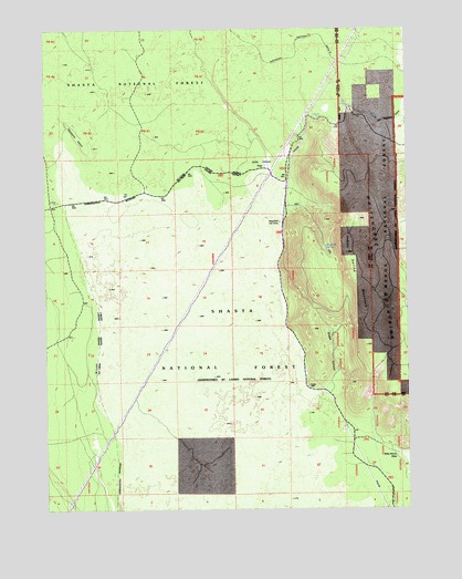 Indian Spring Mountain, CA USGS Topographic Map