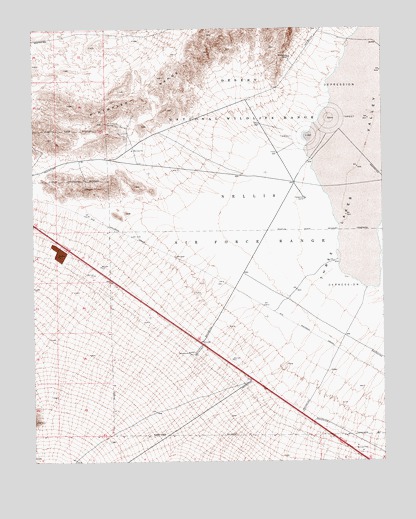 Indian Springs SE, NV USGS Topographic Map