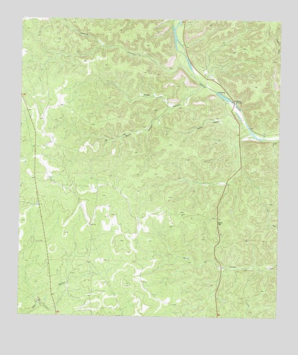 Bakers Crossing, TX USGS Topographic Map
