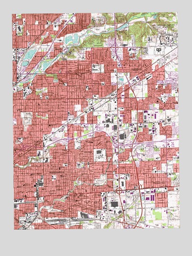 Indianapolis East, IN USGS Topographic Map