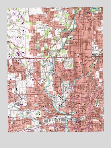 Indianapolis West, IN USGS Topographic Map